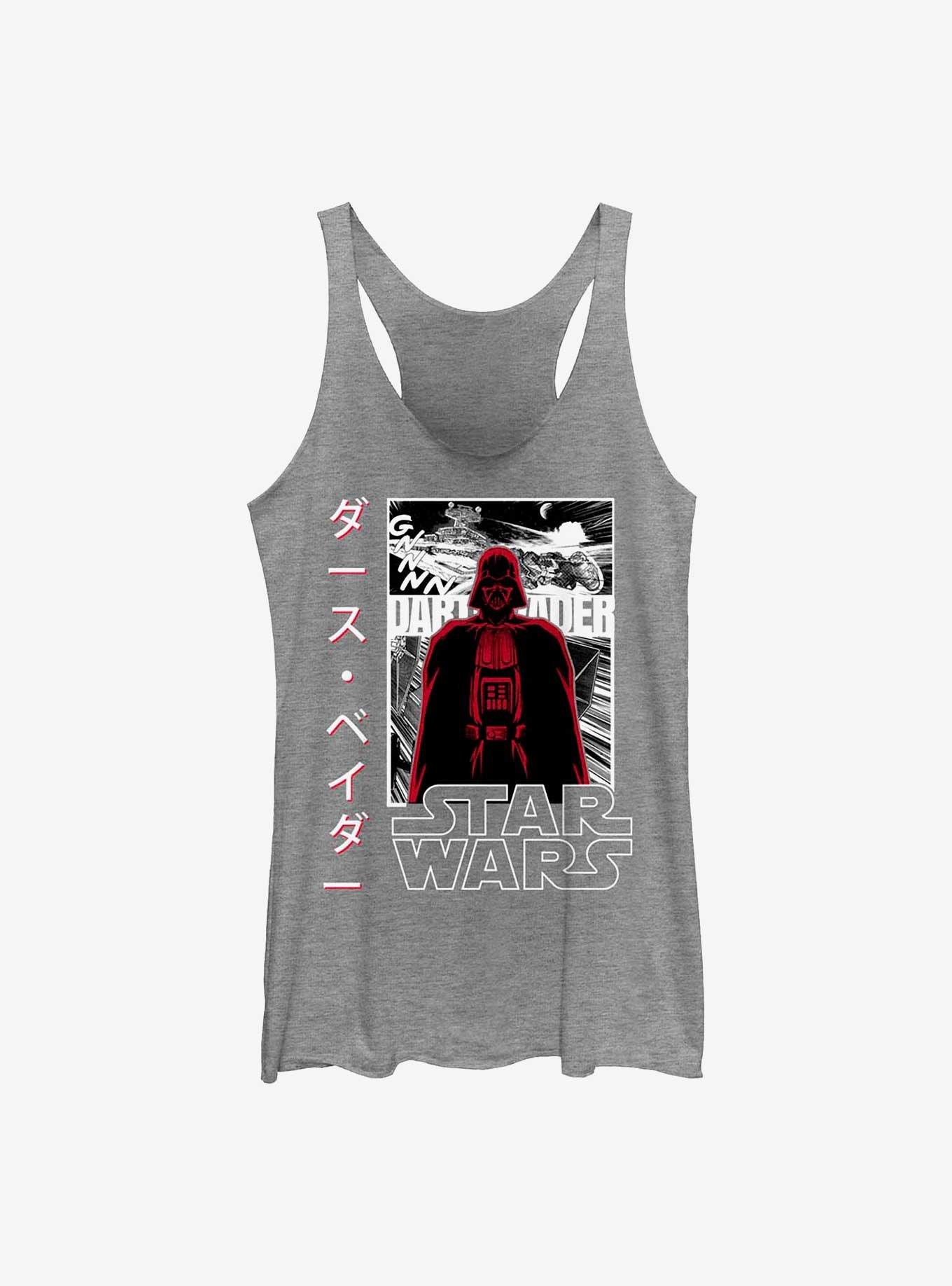 Star Wars Darth Vader in Japanese Girls Tank, GRAY HTR, hi-res