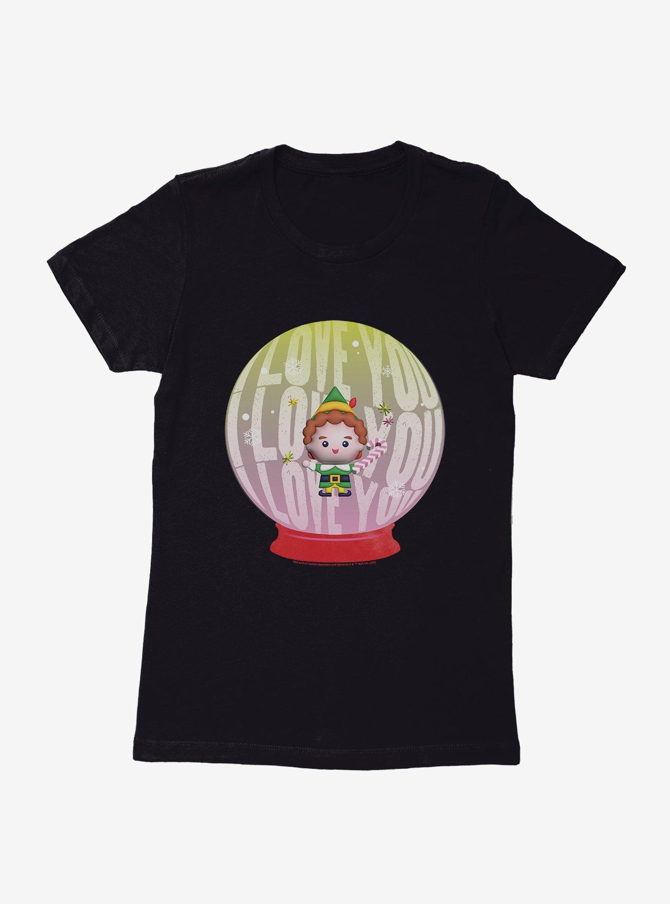 Elf I Love You Snowglobe Womens T-Shirt, , hi-res