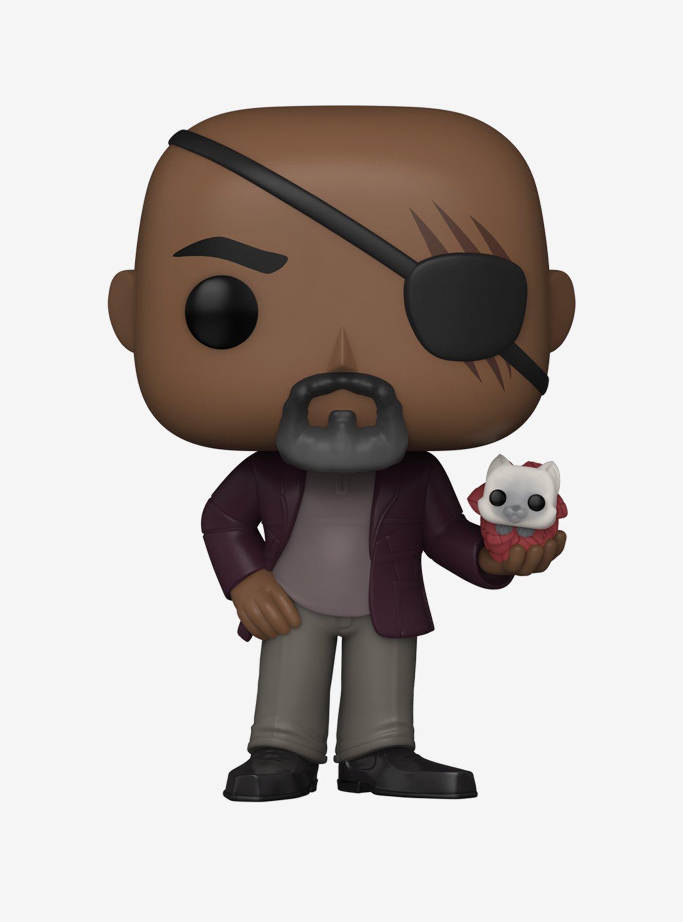 Funko Pop! Marvel The Marvels Nick Fury Vinyl BobbleHead BoxLunch