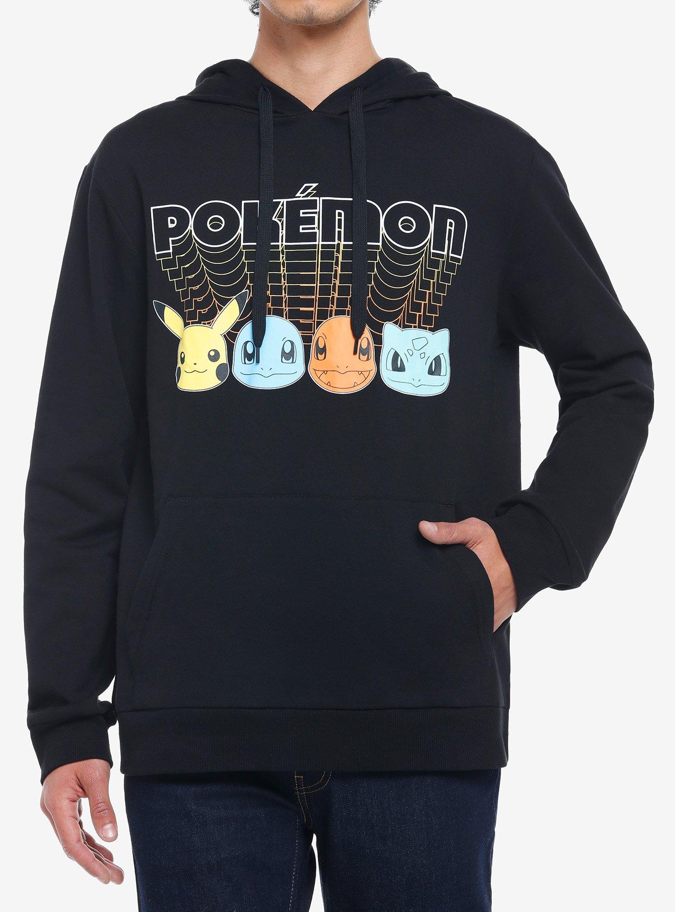 Pokemon 1980s Style Logo Hoodie, BLACK, hi-res
