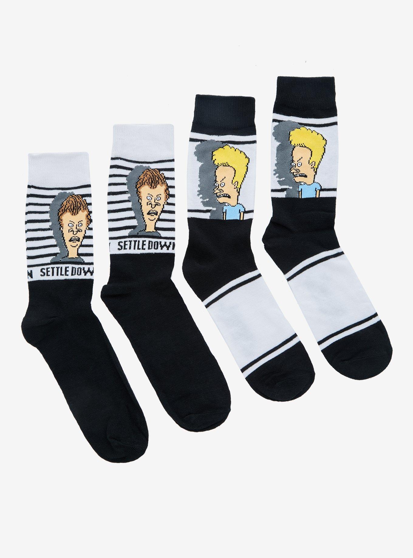 Beavis And Butthead Crew Socks 2 Pair, , hi-res