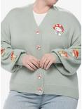 Hello Kitty Mushroom Embroidered Girls Skimmer Cardigan Plus Size, MULTI, hi-res