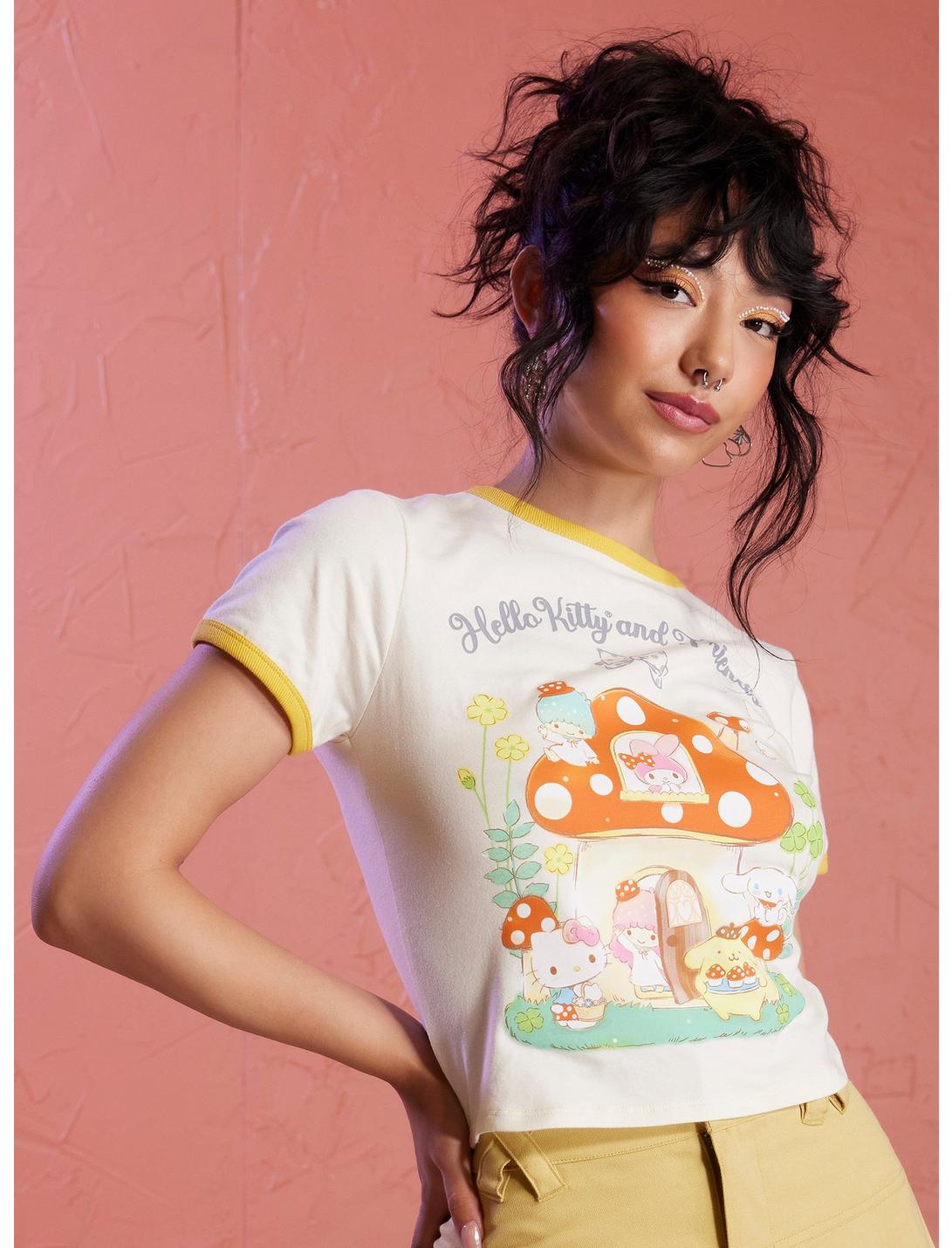 Hello Kitty And Friends Mushroom Girls Ringer Baby T-Shirt, MULTI, hi-res