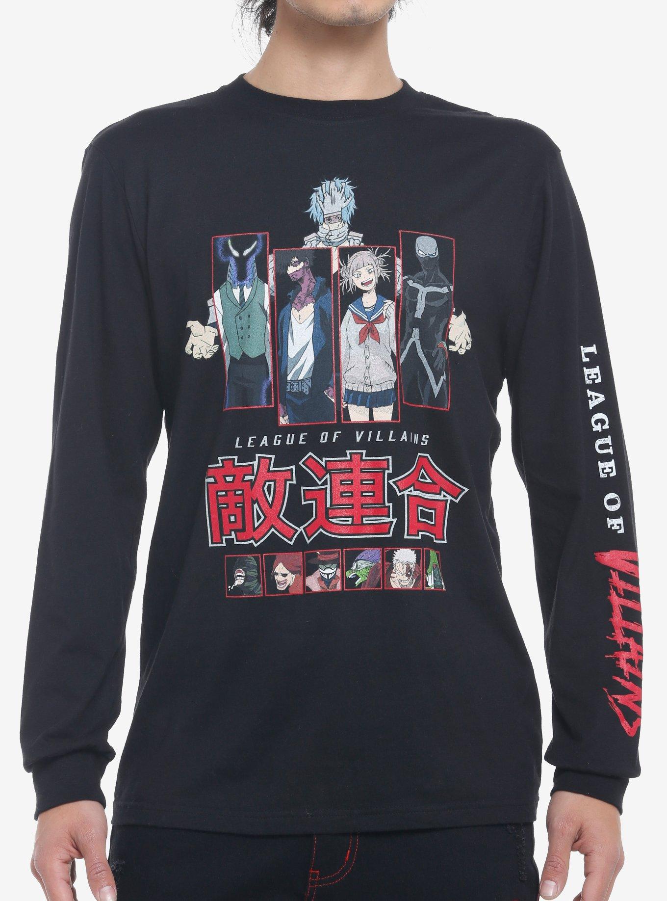 My Hero Academia League Of Villains Long-Sleeve T-Shirt, BLACK, hi-res