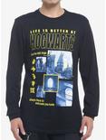 Harry Potter Hogwarts Long-Sleeve T-Shirt, BLACK, hi-res