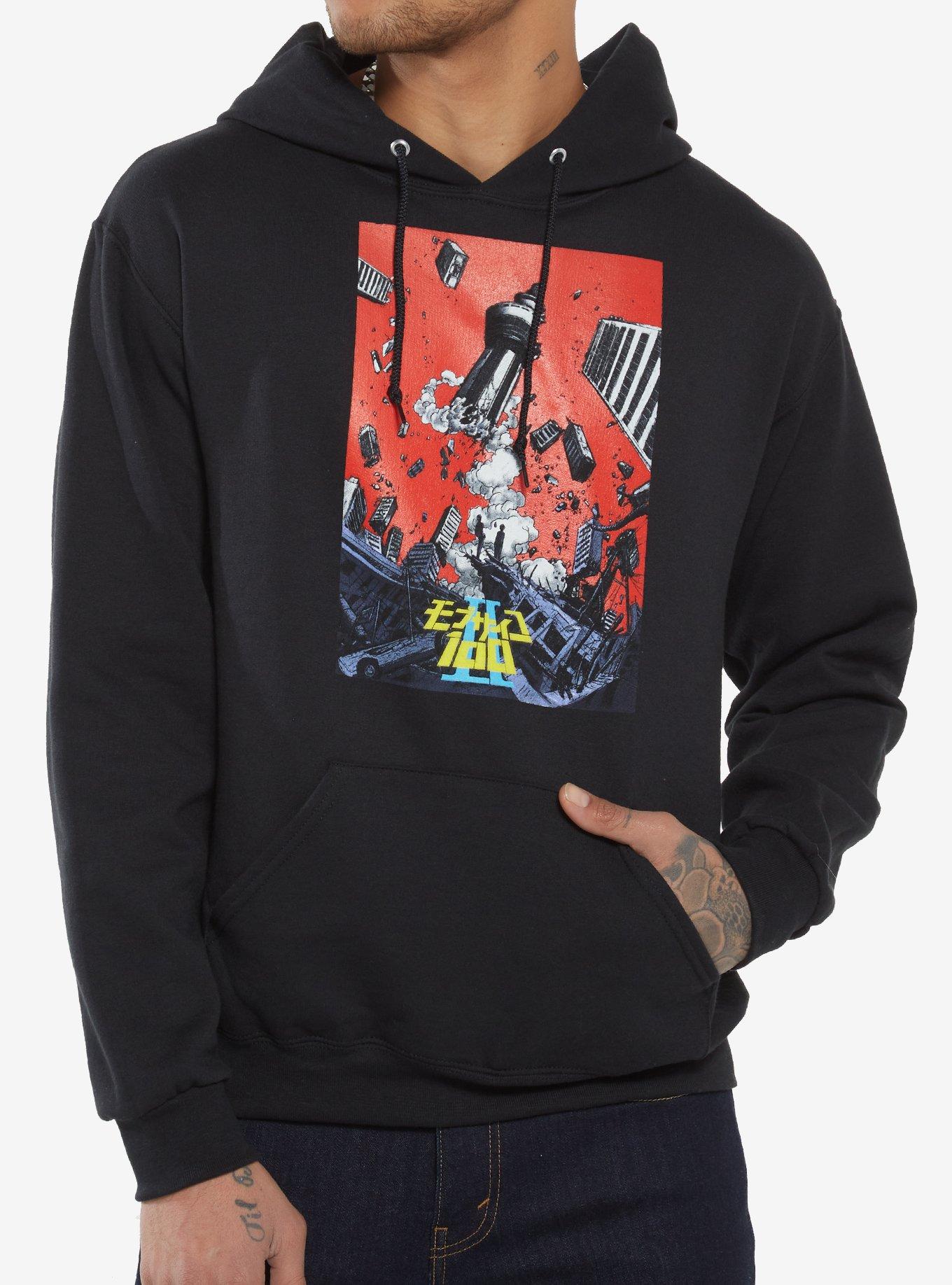 Mob Psycho Double-Sided Hoodie, BLACK, hi-res