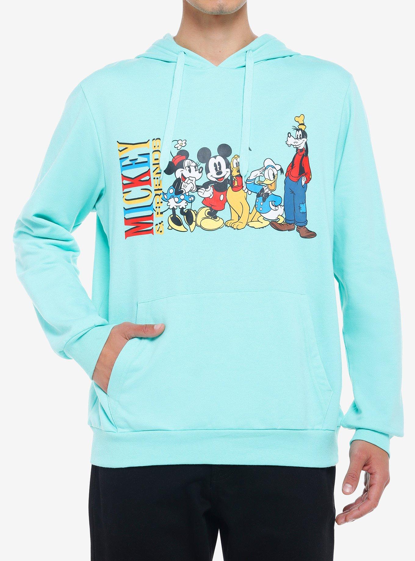 Disney Mickey Mouse And Friends Teal Hoodie, LIGHT BLUE, hi-res