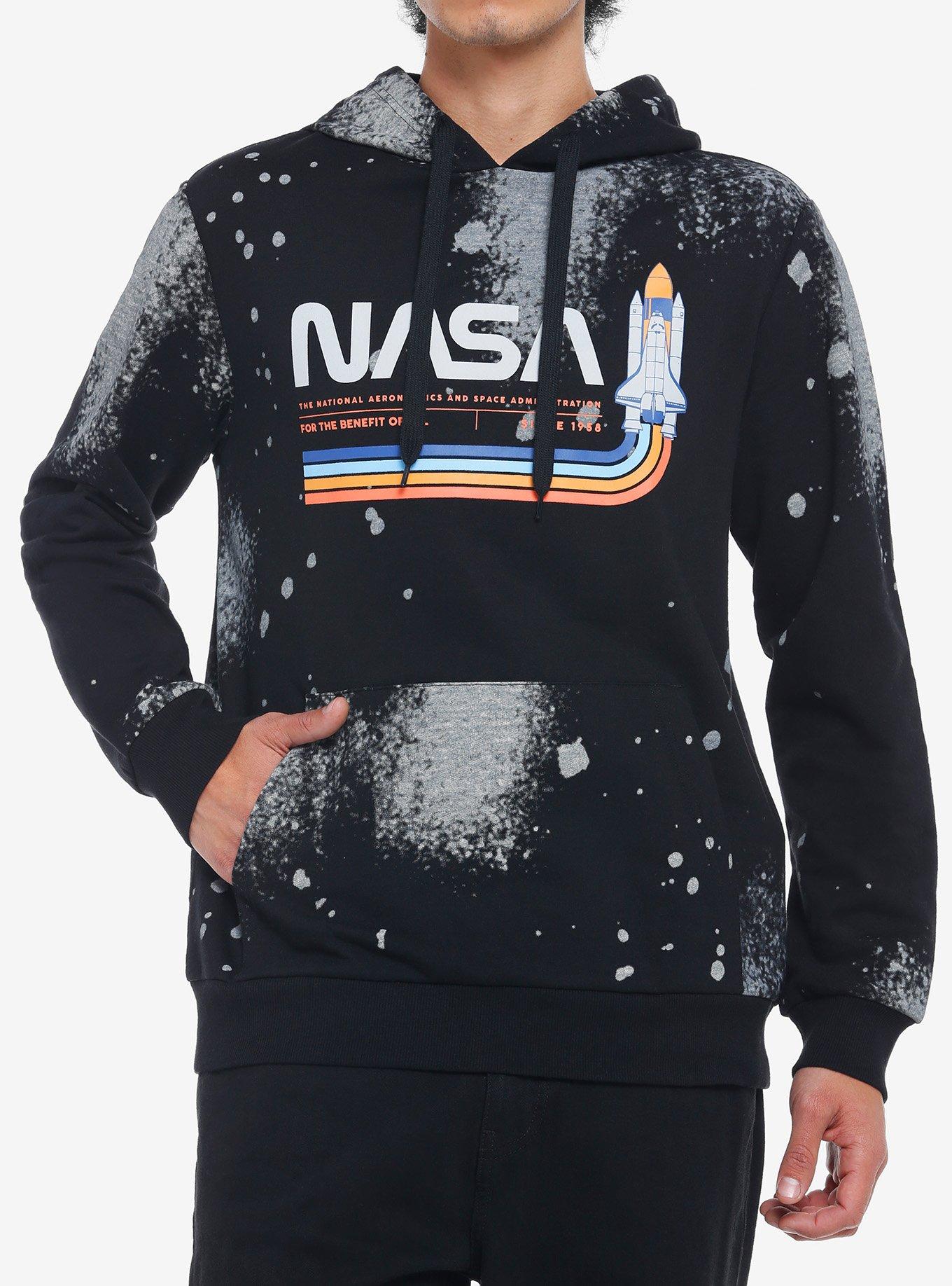 NASA Logo Splatter Hoodie, MULTI, hi-res