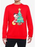 Disney Mickey Mouse Holiday Santa Sweatshirt, RED, hi-res