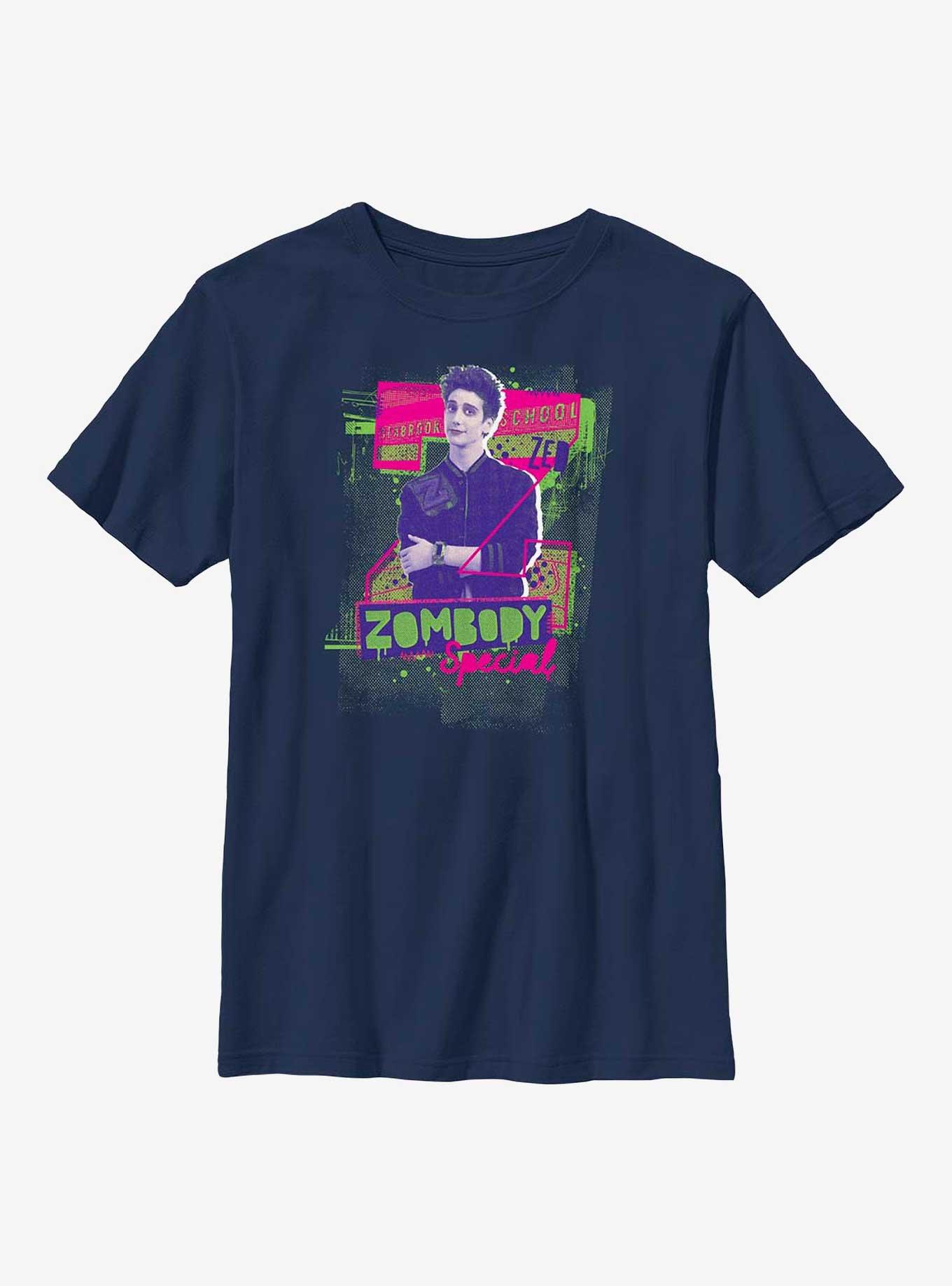 Disney Zombies 3 Zed Zombody Special Youth T-Shirt, NAVY, hi-res