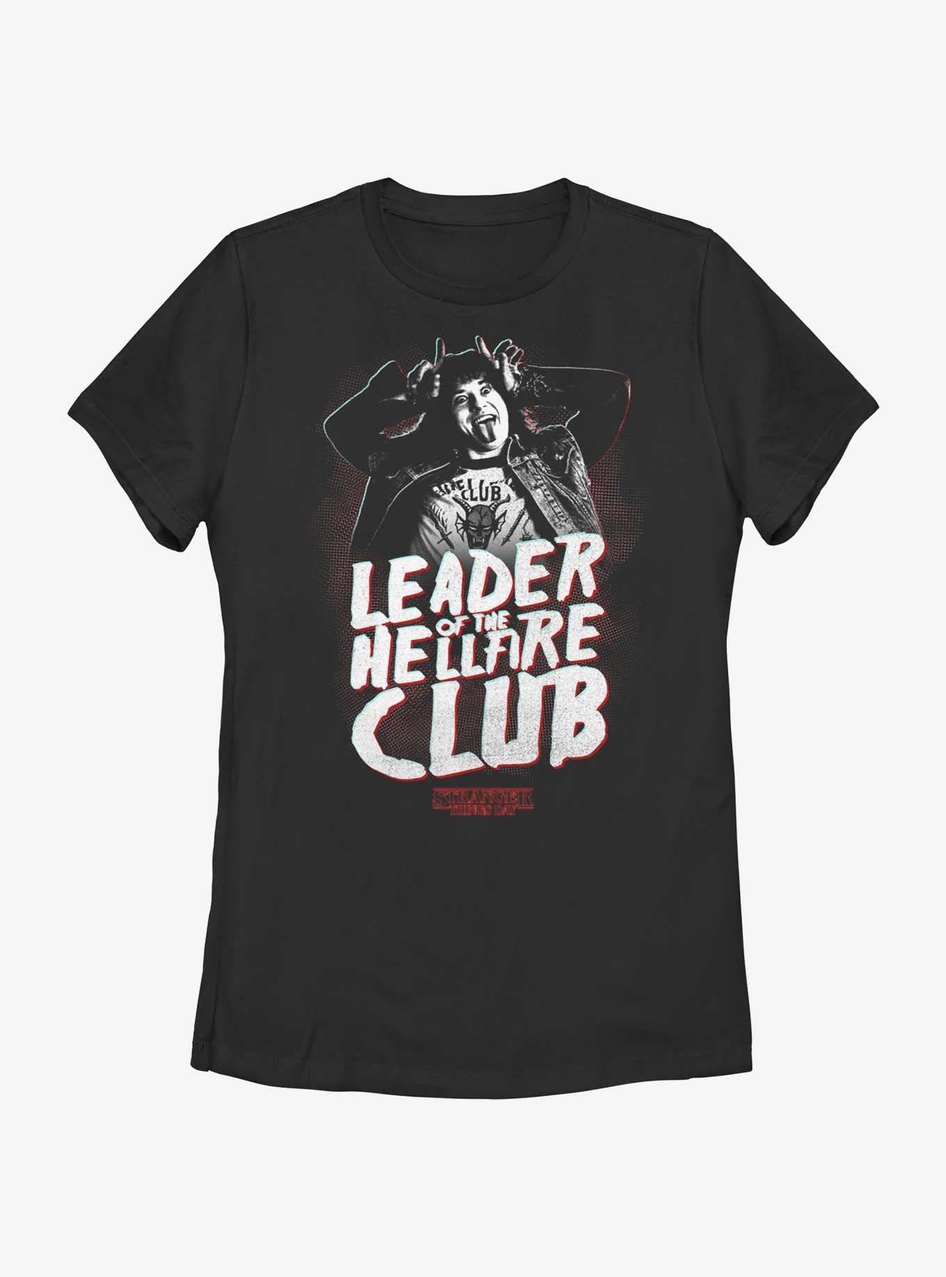 Stranger Things Day Eddie Munson Leader Of The Hellfire Club Womens T-Shirt, BLACK, hi-res