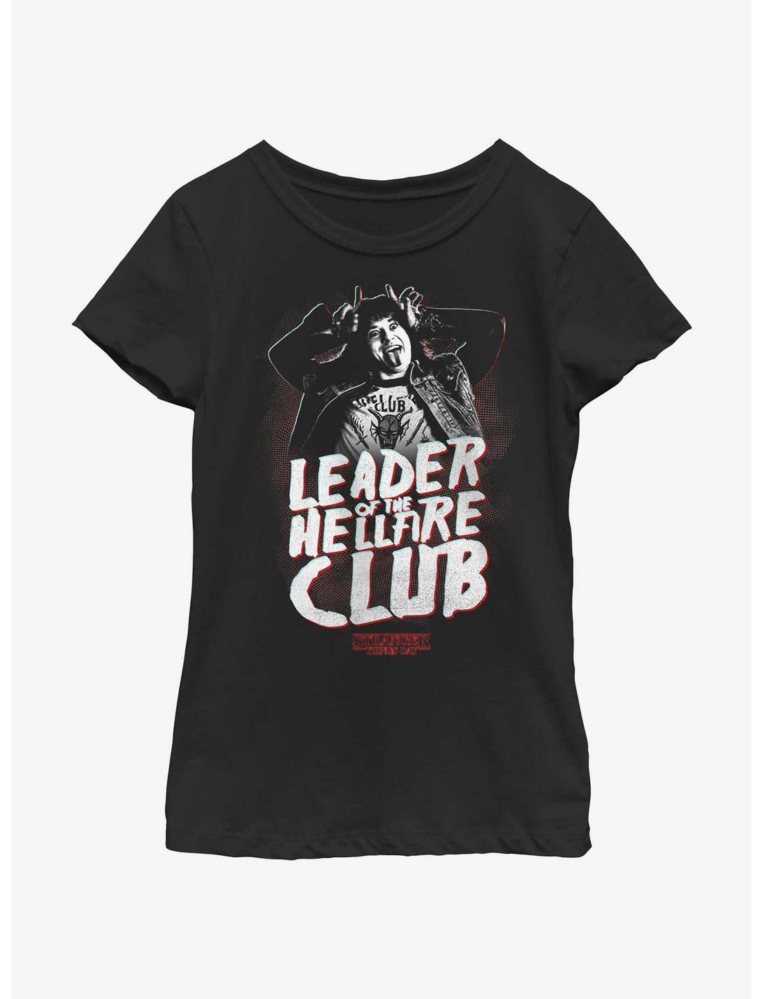 Stranger Things Day Eddie Munson Leader Of The Hellfire Club Youth Girls T-Shirt, BLACK, hi-res