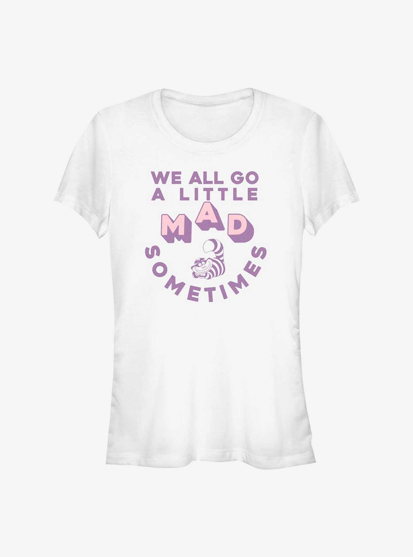 Disney Alice In Wonderland A Little Mad Sometimes Girls T-Shirt