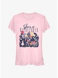 Disney Alice In Wonderland She's A Wildflower Girls T-Shirt, LIGHT PINK, hi-res