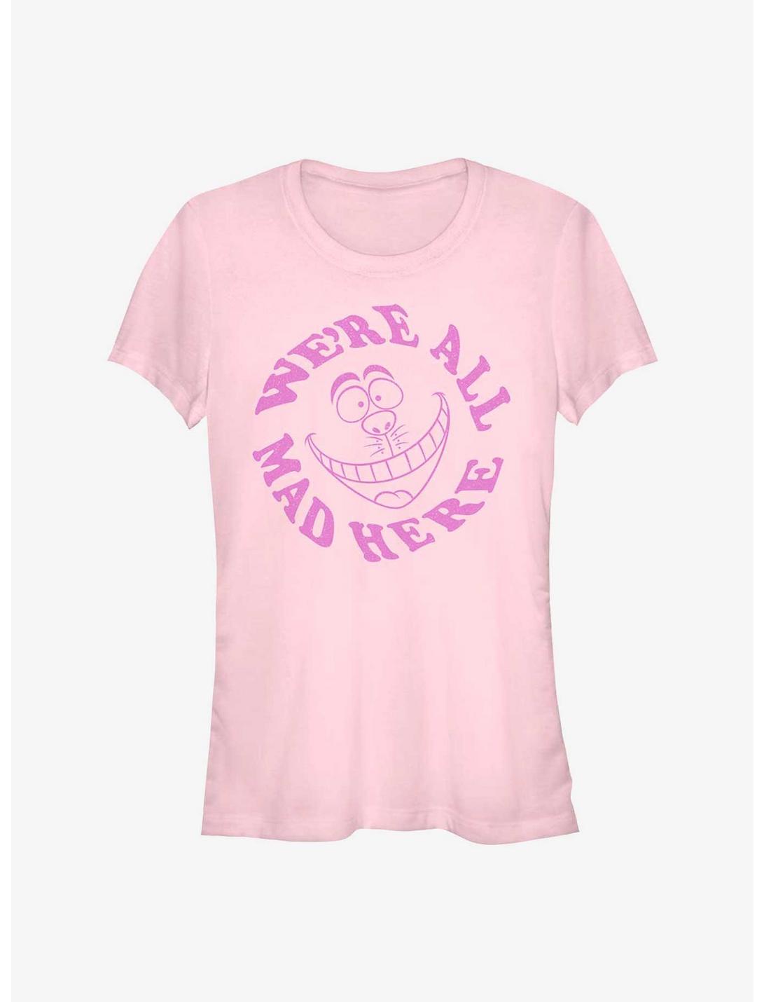 Disney Alice In Wonderland Cheshire All Smiles Girls T-Shirt, LIGHT PINK, hi-res