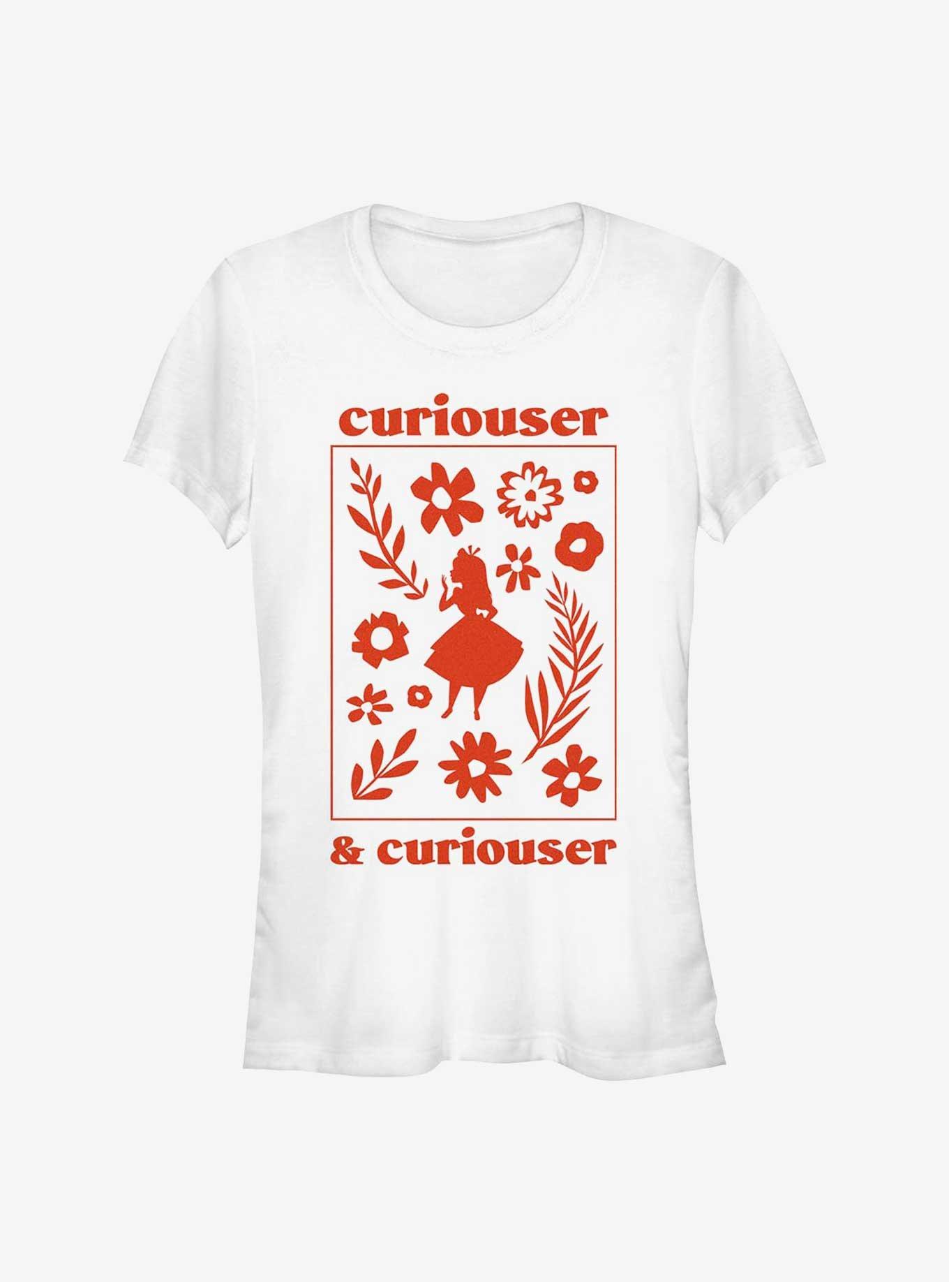 Disney Alice In Wonderland Curiouser and Curiouser Girls T-Shirt