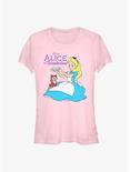 Disney Alice In Wonderland Dinah Flower Crown Girls T-Shirt, LIGHT PINK, hi-res