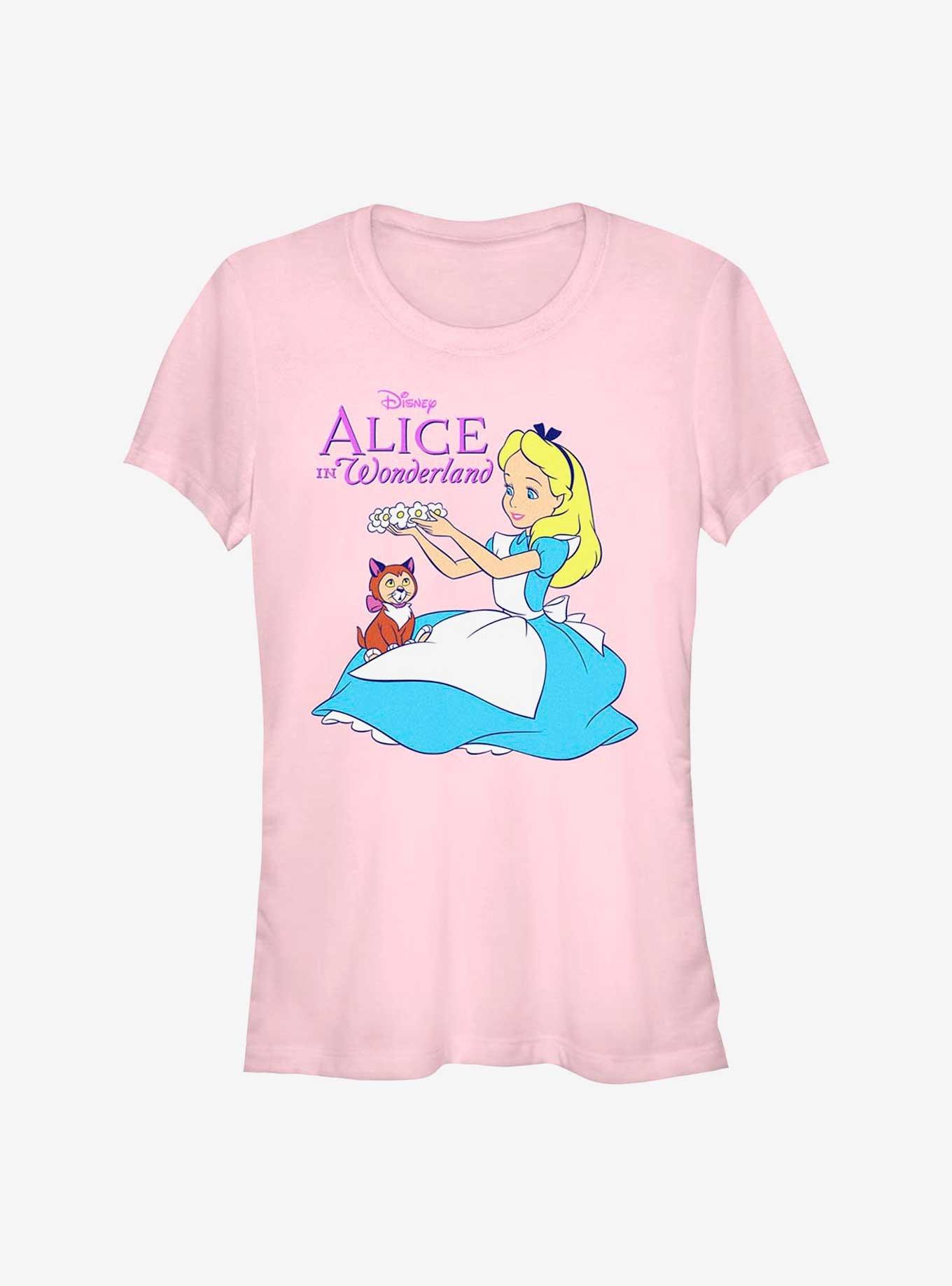 Disney Alice In Wonderland Dinah Flower Crown Girls T-Shirt, , hi-res