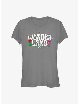 Disney Alice In Wonderland Flower Garden Logo Girls T-Shirt, , hi-res