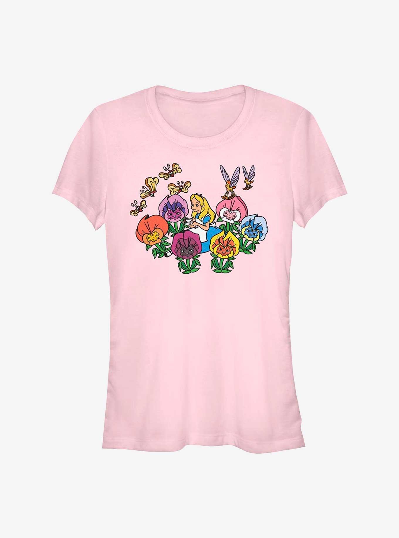 Disney Alice Wonderland Flowerland Girls T-Shirt