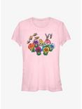 Disney Alice In Wonderland Flowerland Girls T-Shirt, LIGHT PINK, hi-res
