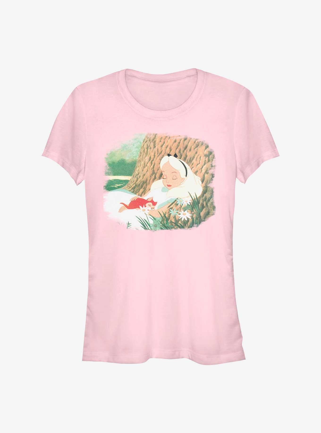 Disney Alice In Wonderland Sleepy Alice and Dinah Girls T-Shirt, , hi-res
