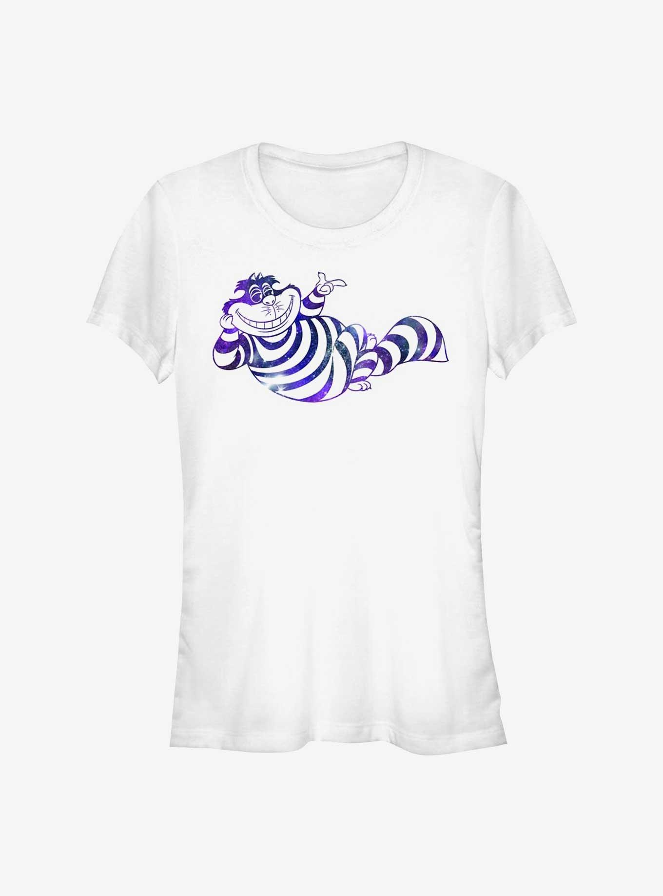 Disney Alice In Wonderland Space Cheshire Cat Girls T-Shirt