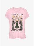 Disney Alice In Wonderland Take Me To Wonderland Girls T-Shirt, LIGHT PINK, hi-res