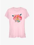Disney Alice In Wonderland Talking Flowers Girls T-Shirt, LIGHT PINK, hi-res