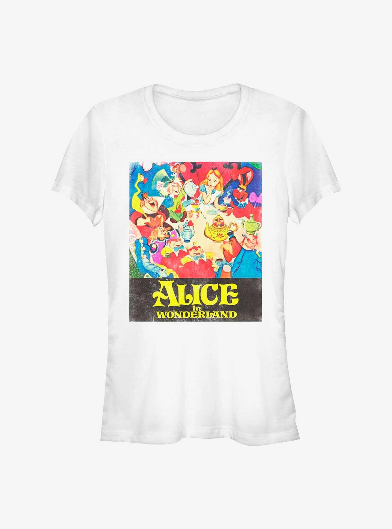 Disney Alice In Wonderland Vintage Tea Party Girls T-Shirt, WHITE, hi-res