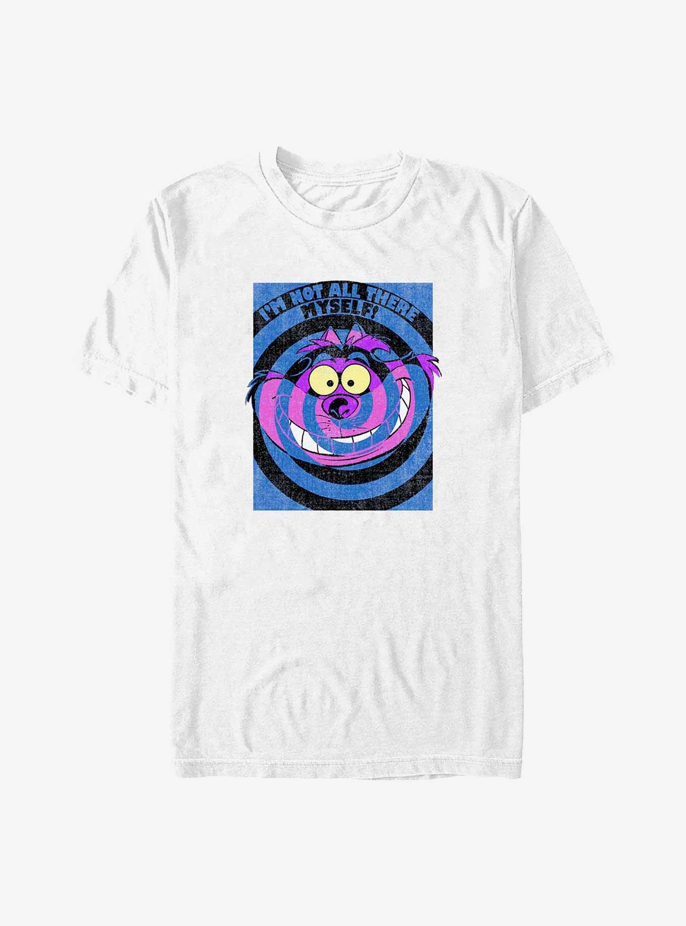 Disney Alice In Wonderland Cheshire Not All There T-Shirt, WHITE, hi-res