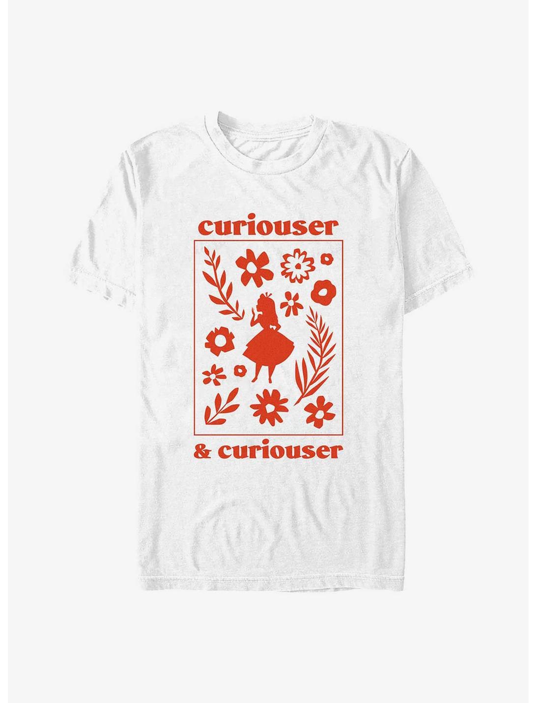 Disney Alice In Wonderland Curiouser and Curiouser T-Shirt, WHITE, hi-res