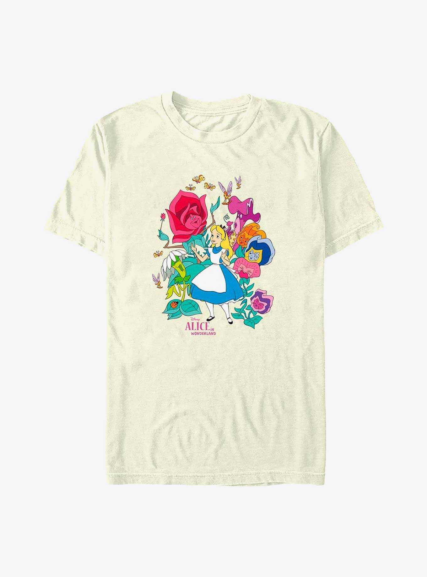 Disney Alice In Wonderland Floral Forest T-Shirt, , hi-res