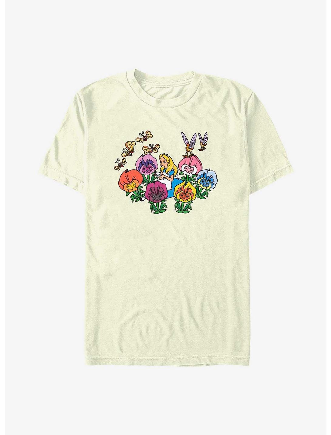 Disney Alice In Wonderland Flowerland T-Shirt, NATURAL, hi-res