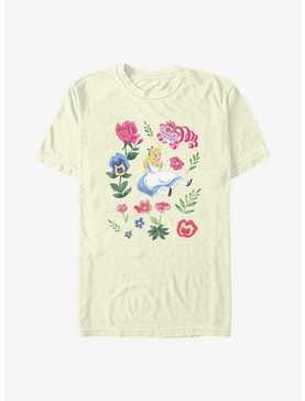 Disney Alice In Wonderland Friends Flowers T-Shirt, , hi-res
