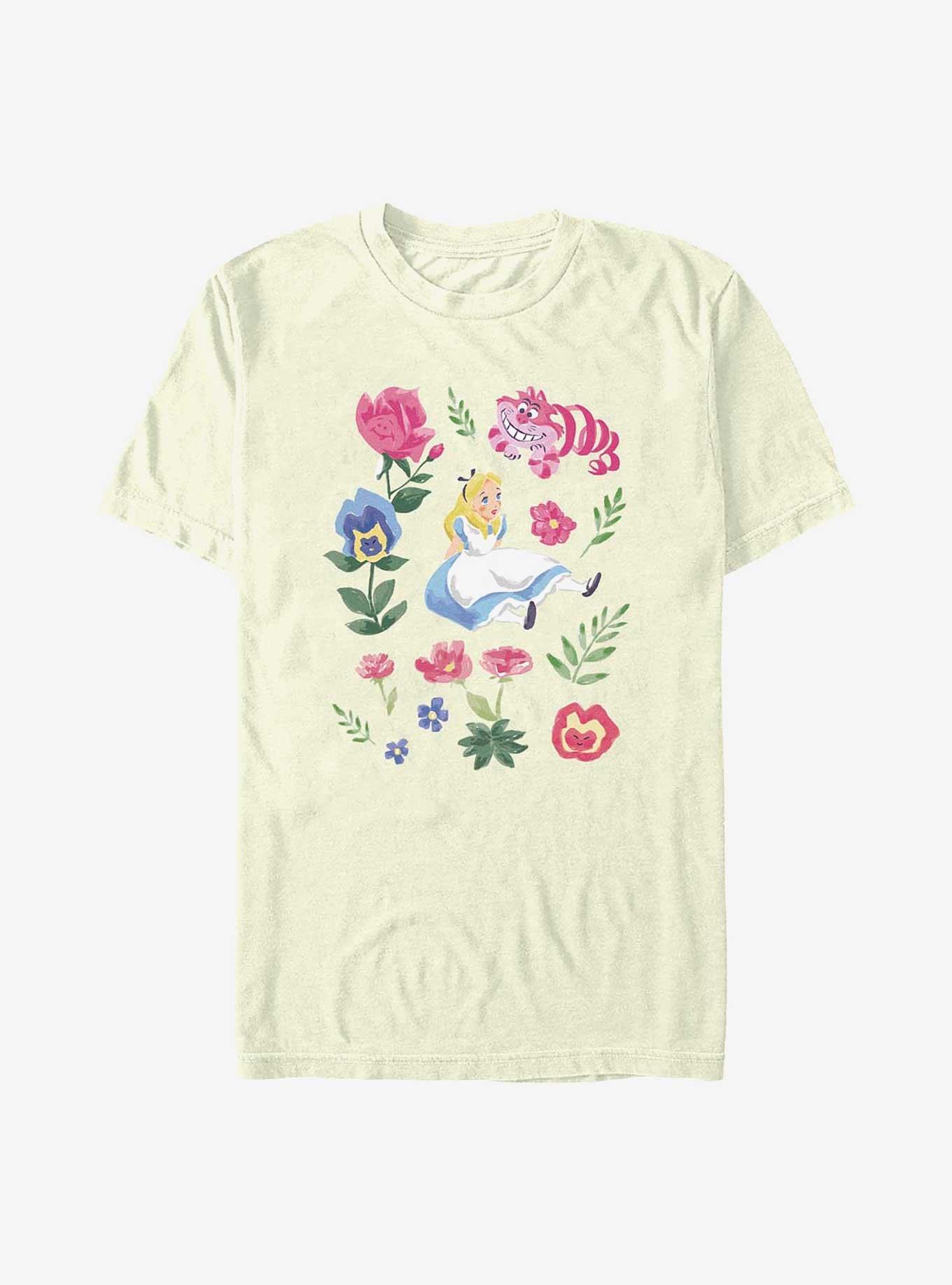 Disney Alice In Wonderland Friends Flowers T-Shirt, , hi-res