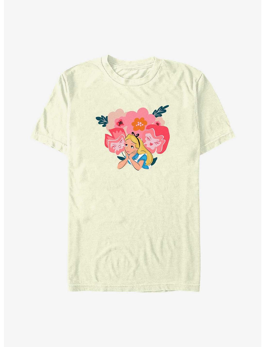 Disney Alice In Wonderland Talking Flowers T-Shirt, NATURAL, hi-res