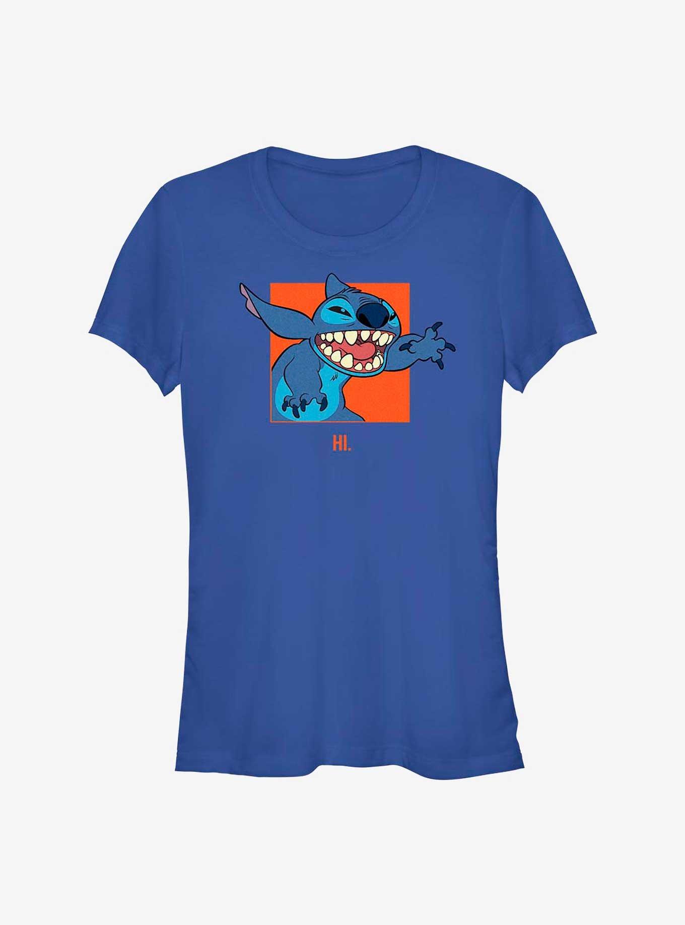 Disney Lilo & Stitch Awkward Hi Girls T-Shirt, ROYAL, hi-res