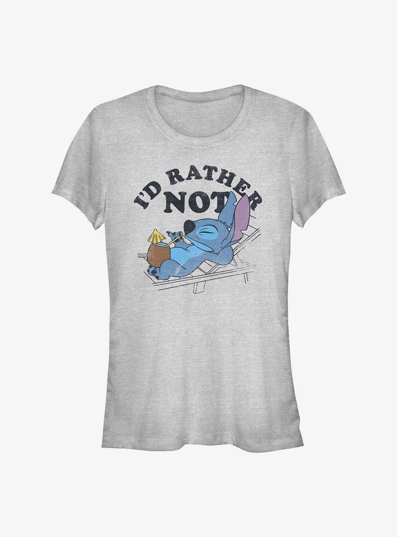 Disney Lilo & Stitch I'd Rather Not Girls T-Shirt, , hi-res