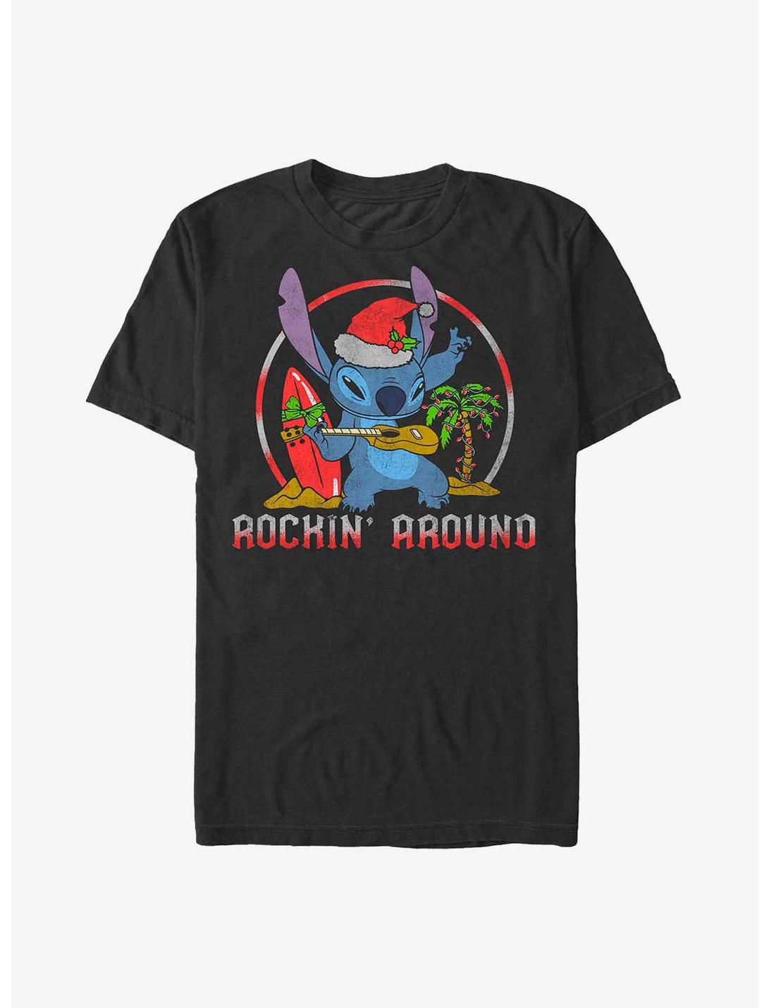 Disney Lilo & Stitch Rockin' Around T-Shirt, BLACK, hi-res