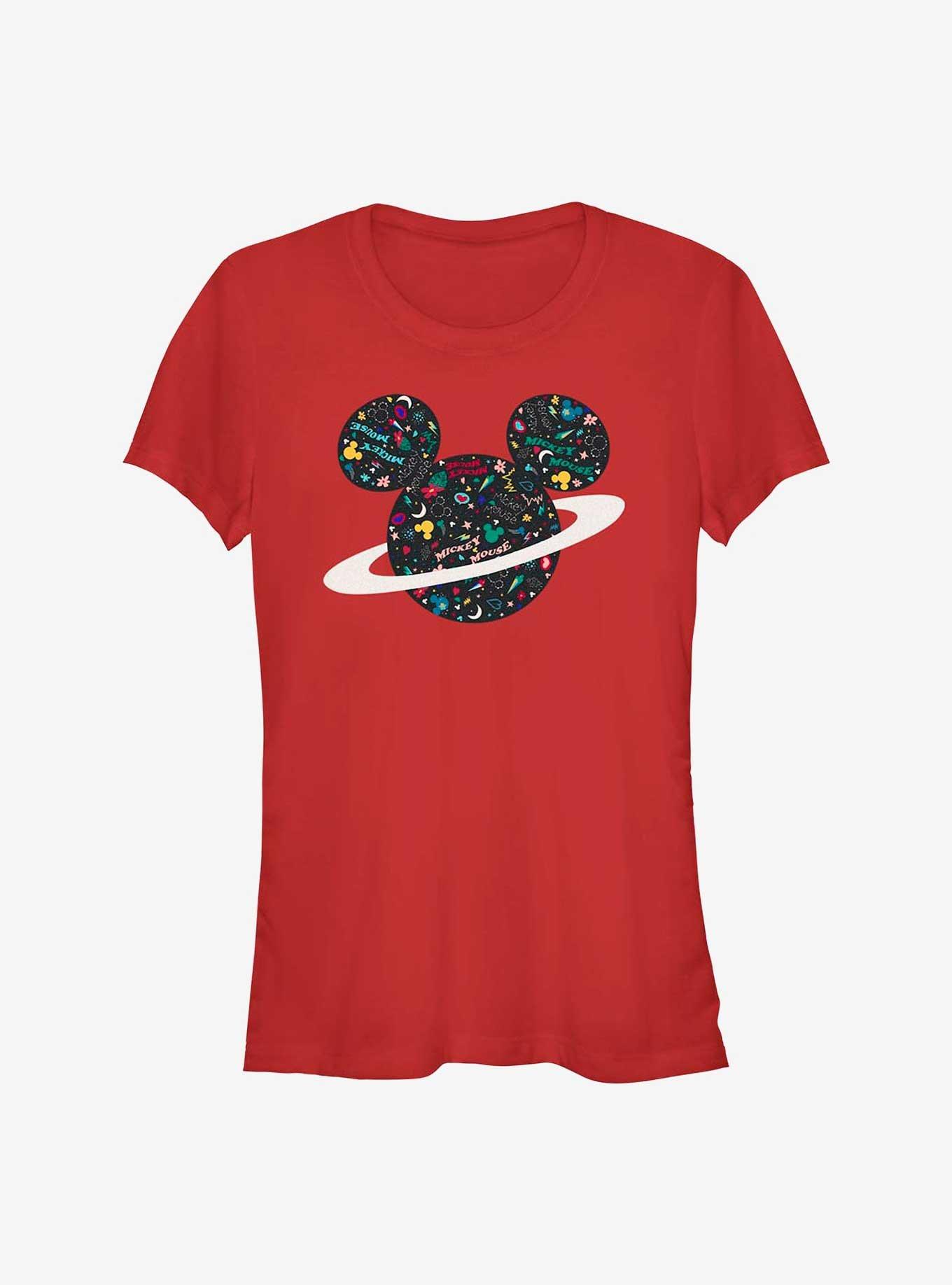 Disney Mickey Mouse Planet Mickey Girls T-Shirt, RED, hi-res