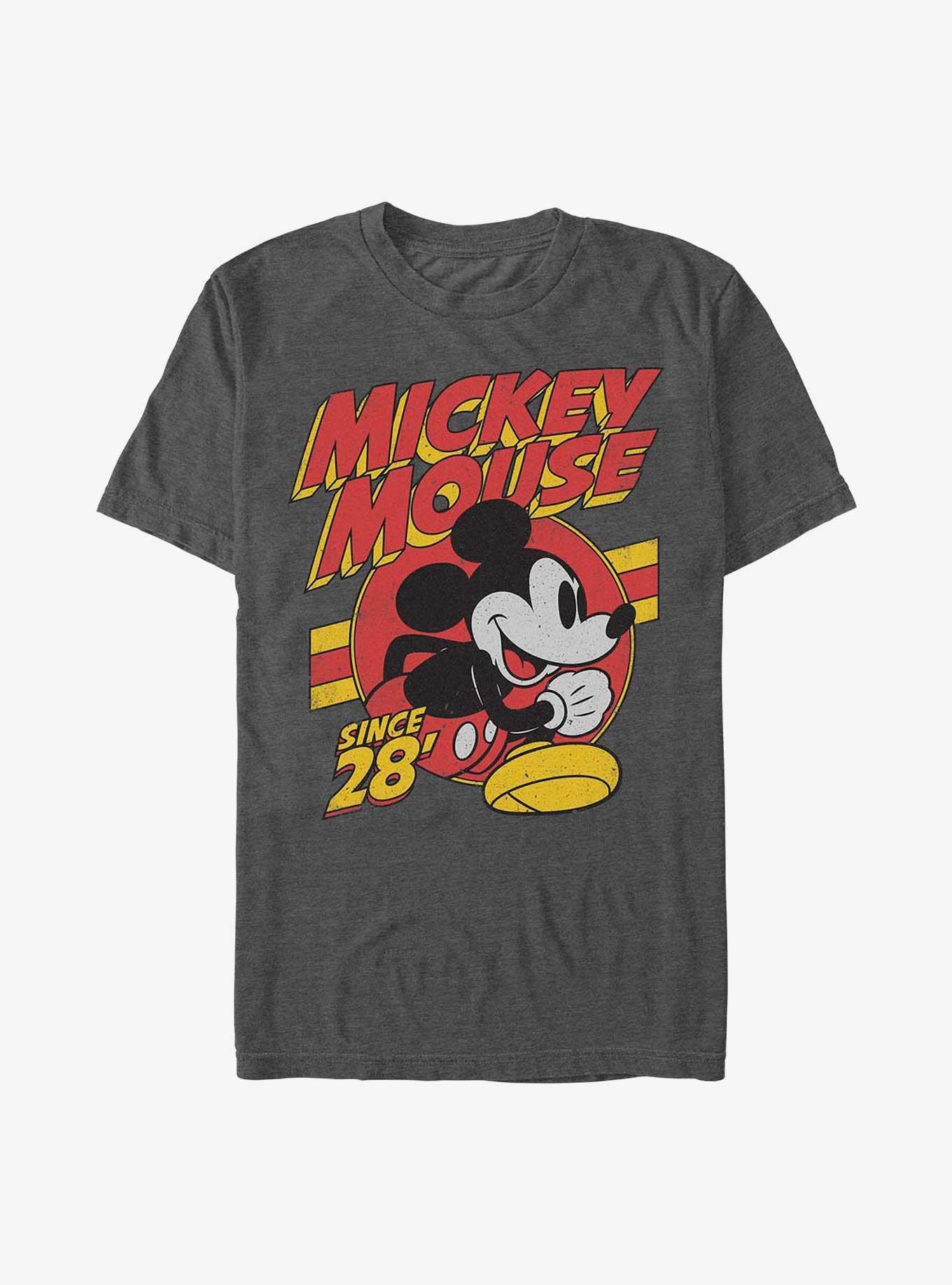Disney Mickey Mouse Retro Run T-Shirt, CHAR HTR, hi-res