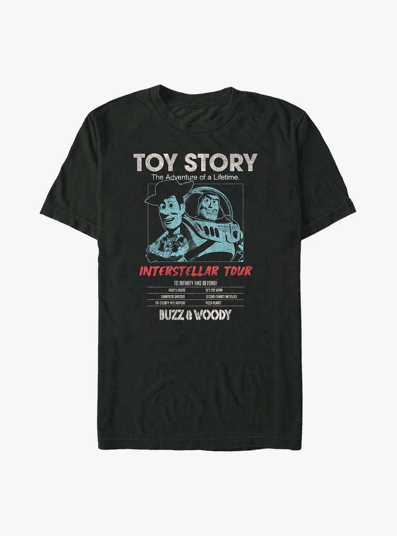 Disney Pixar Toy Story Buzz & Woody Interstellar Tour Poster T-Shirt, , hi-res