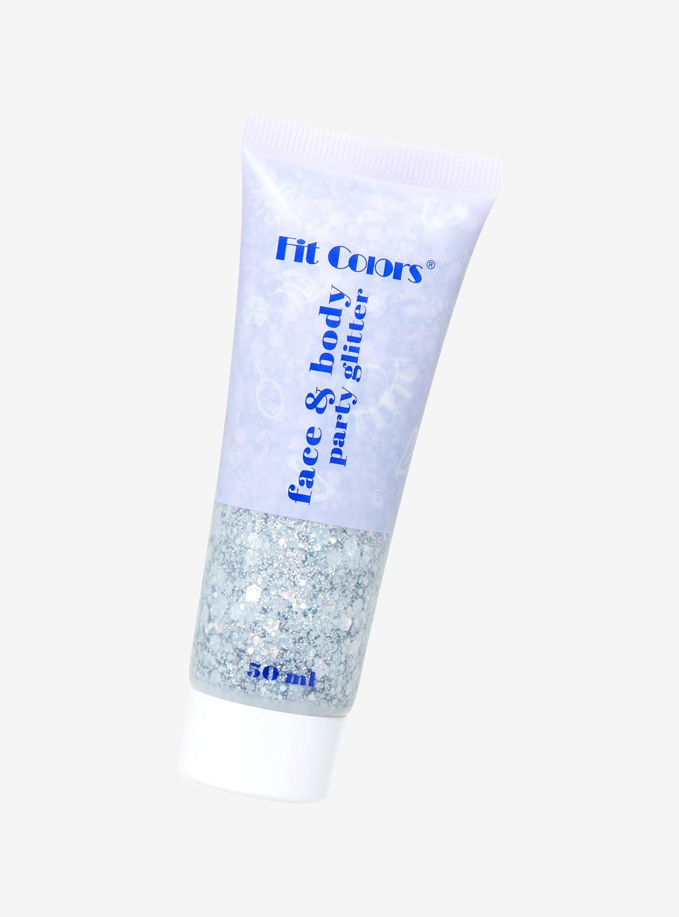 Fit Colors Silver Face & Body Party Glitter, , hi-res