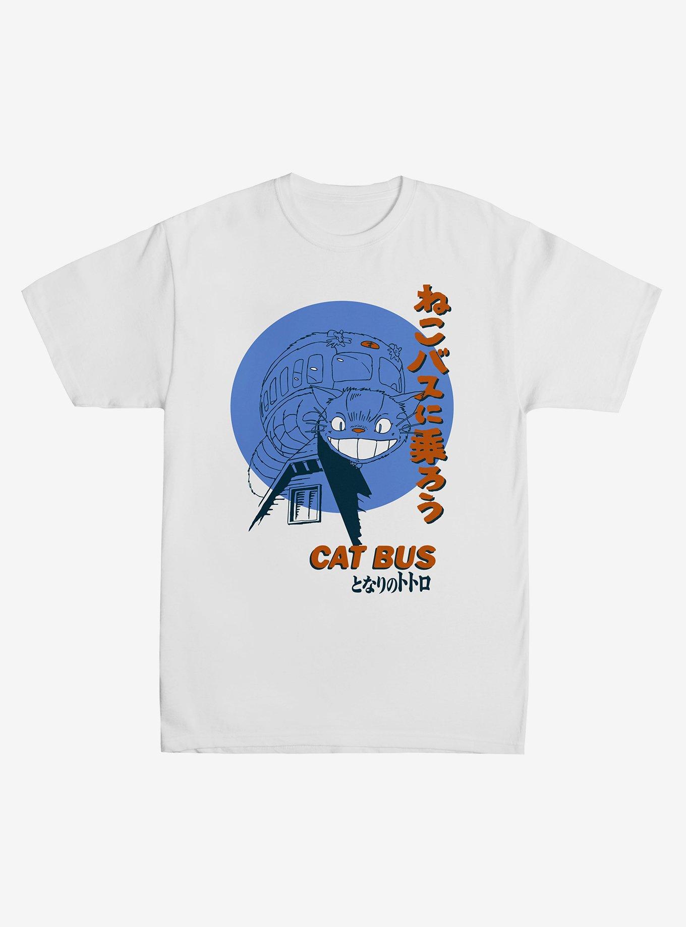Studio Ghibli My Neighbor Totoro Cat Bus Tonal T-Shirt, MULTI, hi-res