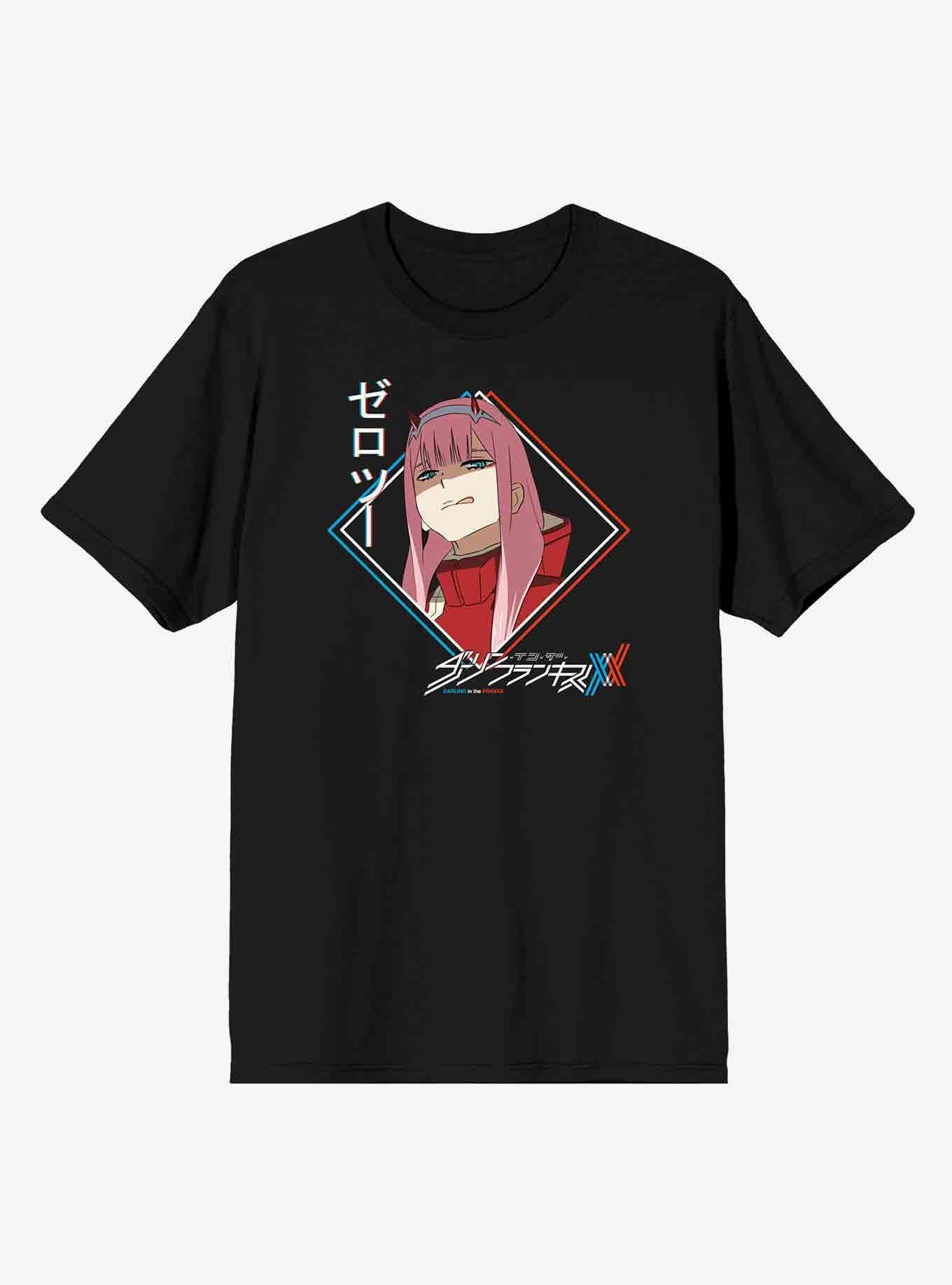 Darling In The Franxx Zero Two Tongue T-Shirt, BLACK, hi-res
