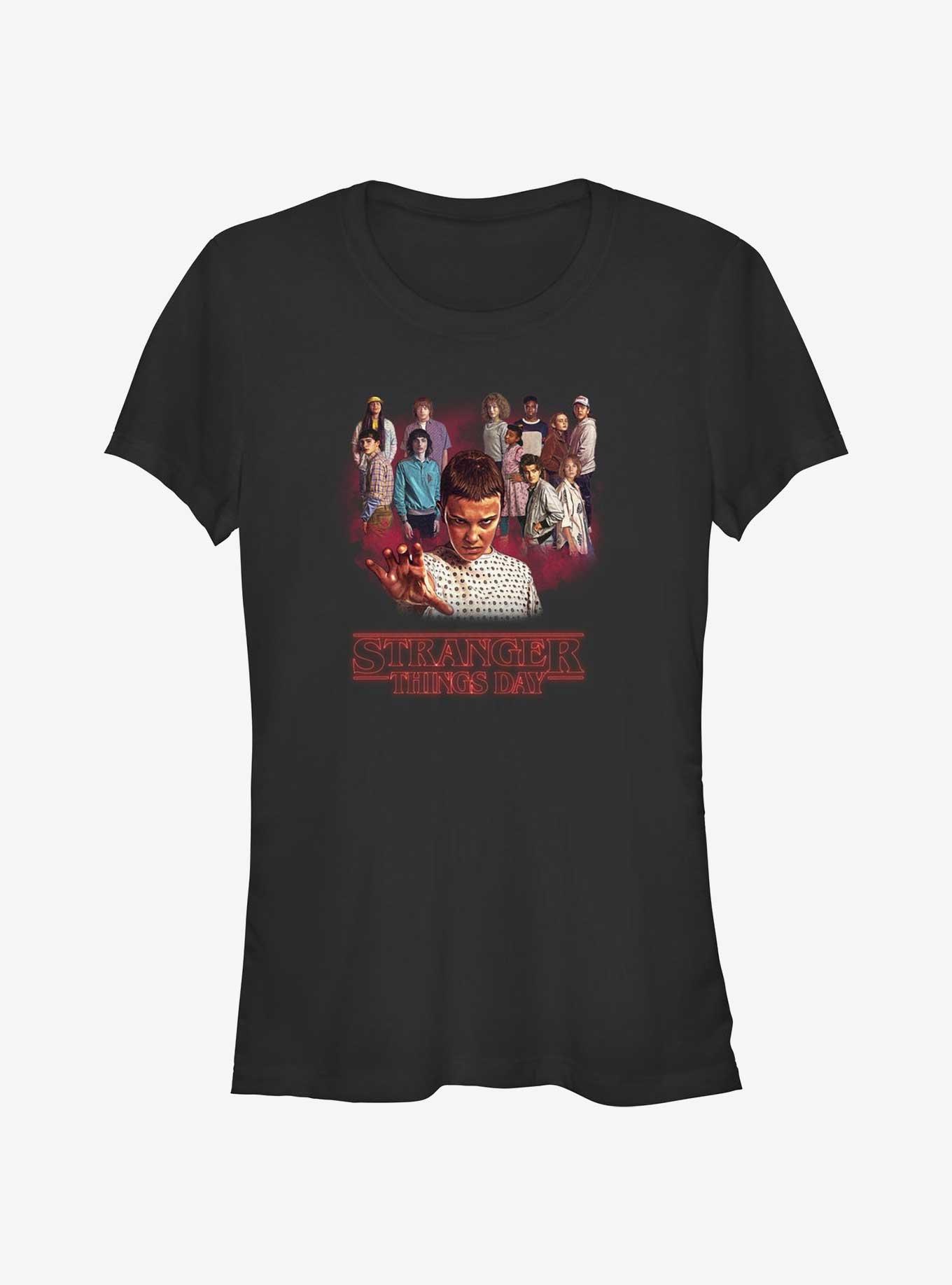 Stranger Things Day All The Kids Girls T-Shirt, BLACK, hi-res