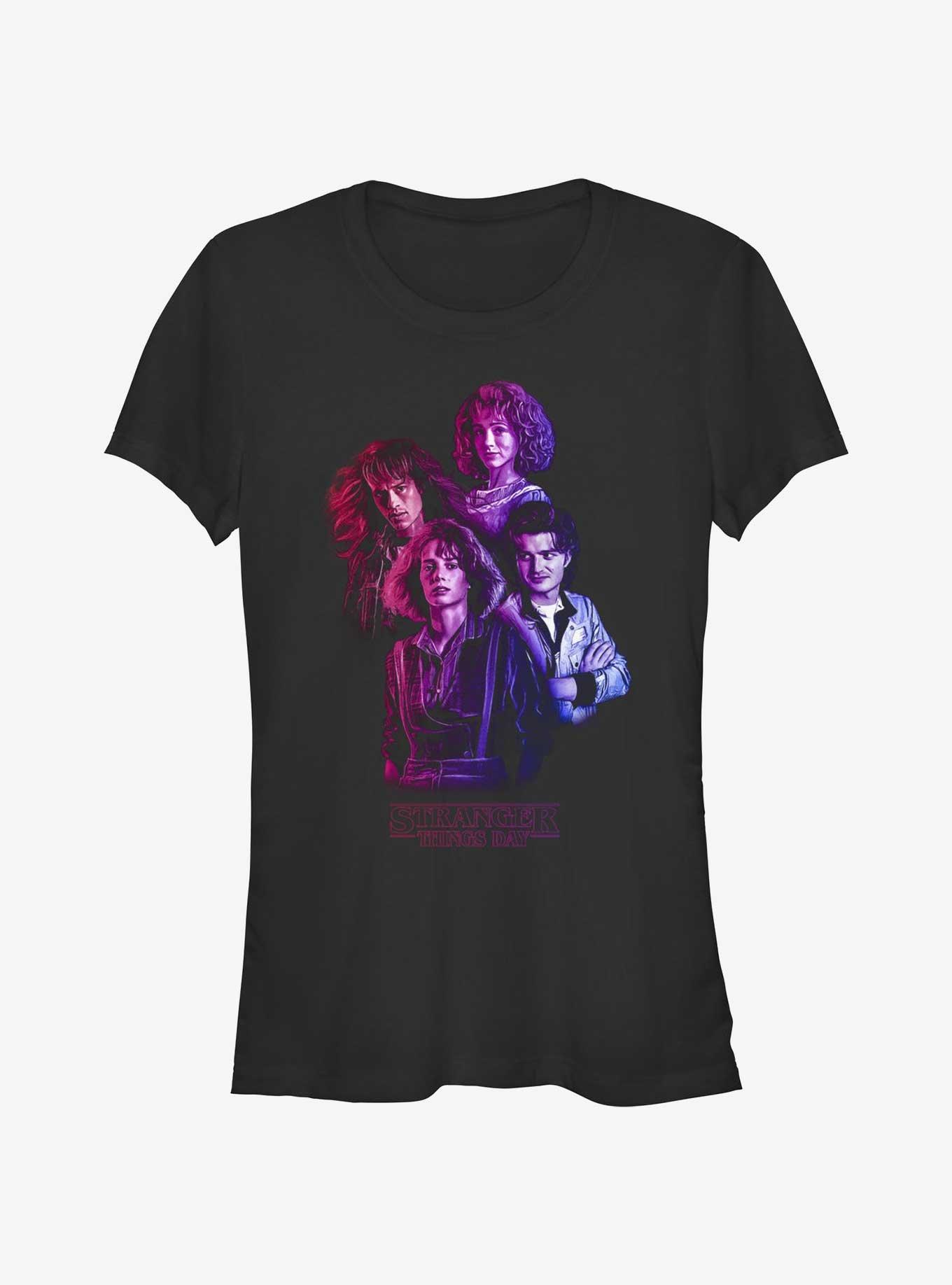 Stranger Things Day The Older Kids Nancy, Eddie, Robin, and Steve Girls T-Shirt, , hi-res