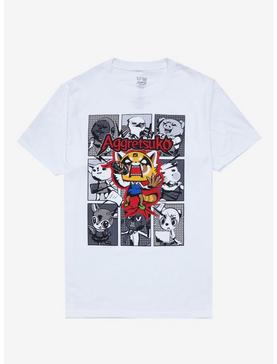 Aggretsuko Angry Grid Panel T-Shirt, , hi-res
