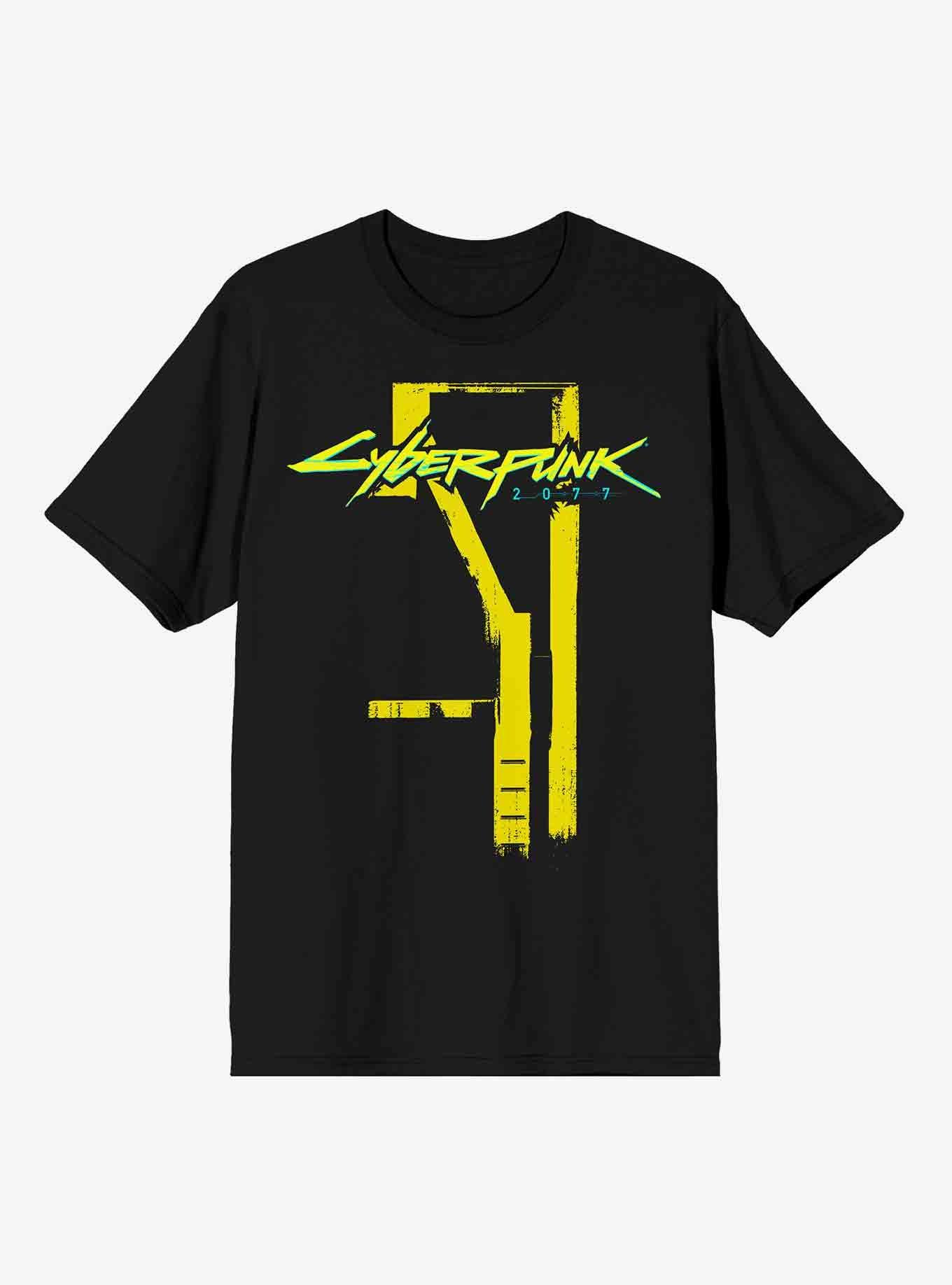 Cyberpunk 2077 Logo T-Shirt, BLACK, hi-res